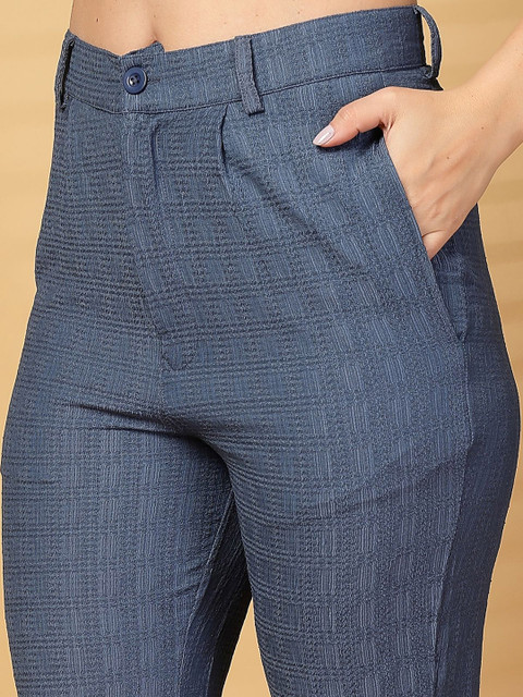 plusS Self Design Square Neck Shirt With Trouser - Image 3