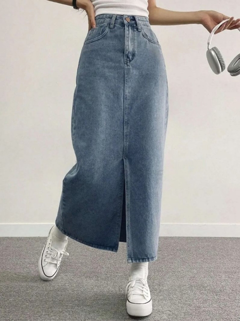 dolsia Women Straight Maxi Skirt