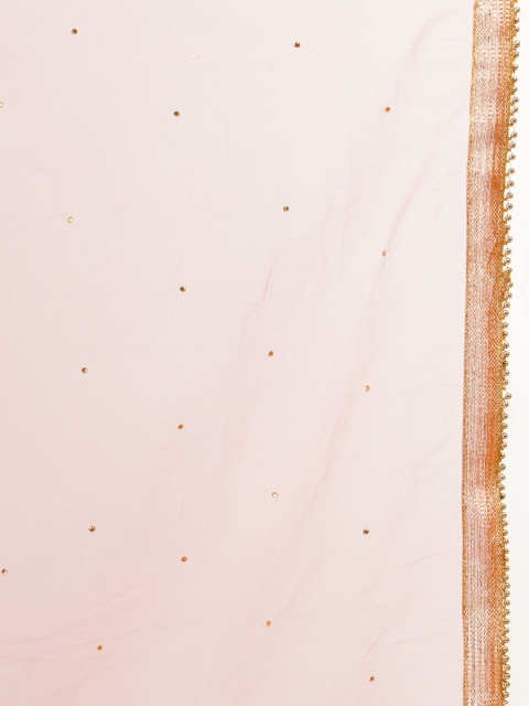 Karthav Fashion Polka Dots Embroidered Dupatta With Sequinned - Image 2