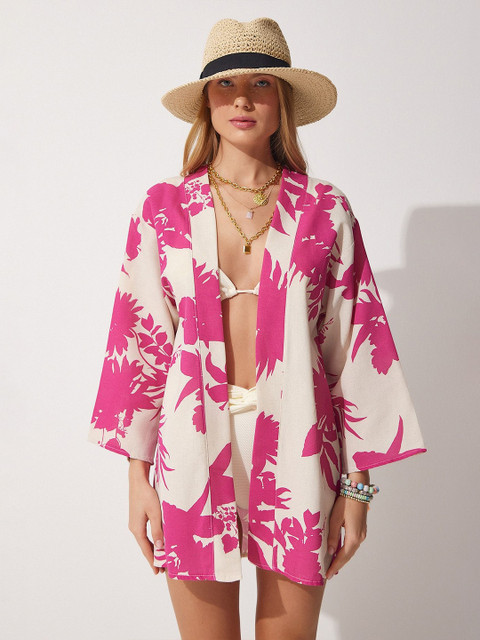 Happiness istanbul Printed Swimwear Cover-Up Top