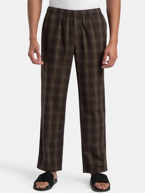 Jockey Super Combed Cotton Woven Fabric Regular Fit Checkered Pyjama-9009