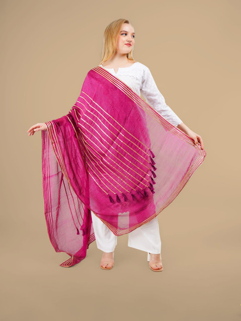 Karthav Fashion Tessel Gotta Patti Work Dupatta