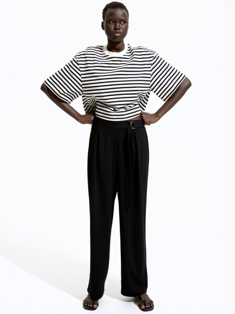 H&M Belted Trousers