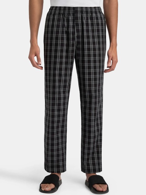 Jockey Super Combed Cotton Woven Fabric Regular Fit Checkered Pyjama-9009