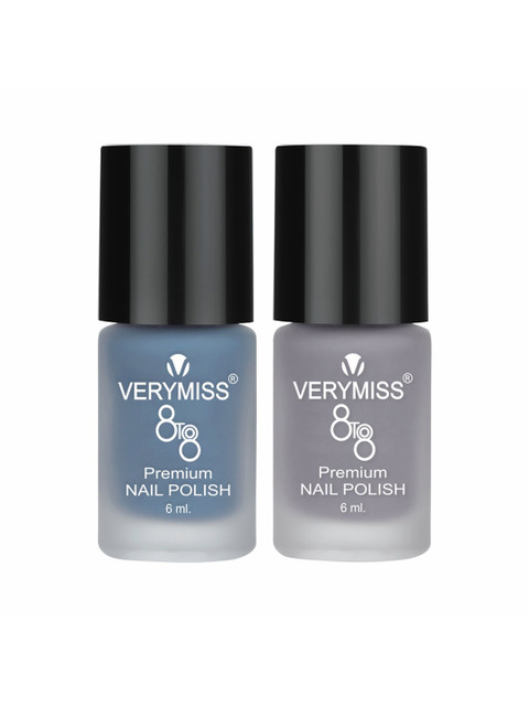 VERYMISS Set Of 2 8 To 8 Premium Long Lasting Nail Polish - Shade 254 - 257