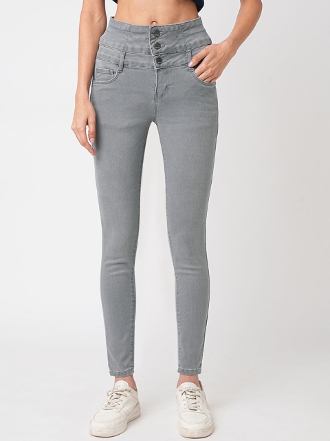 Kraus Jeans Women Skinny Fit High-Rise Light Fade Jeans