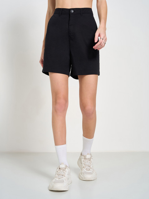 Honey by Pantaloons Women Cotton High-Rise Regular Fit Shorts