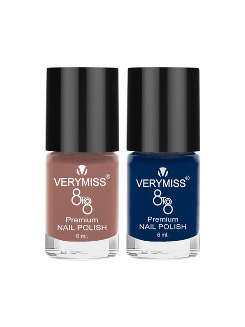 VERYMISS Set Of 2 8To8 Premium Long Lasting Nail Polish - 6 ml Each - Shade 210-266