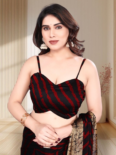 SUPERLAXMI Leheriya Pure Chiffon Leheriya Saree - Image 6