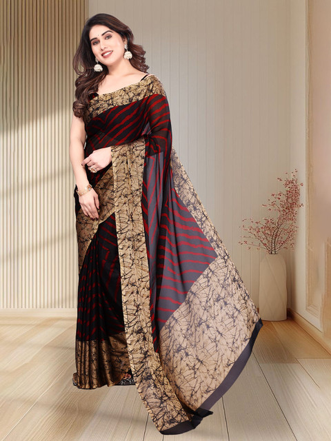 SUPERLAXMI Leheriya Pure Chiffon Leheriya Saree - Image 2