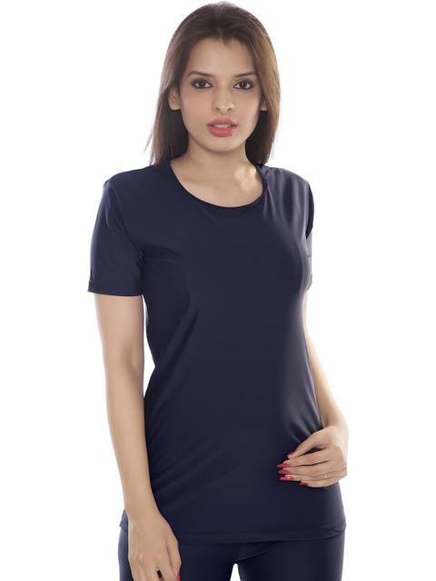 BAESD Round Neck Solid Swim T-Shirt