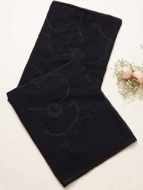 Soch Floral Embroidered Thread Work Dupatta