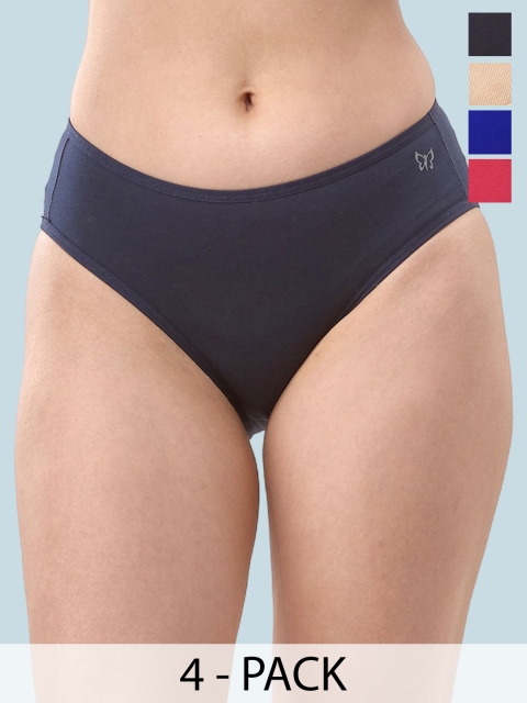 LYRA Pack Of 4 Assorted 4 Way Stretch Bikini Briefs NW1_LYRA_PTY_4W_222_AST_XL_4PC