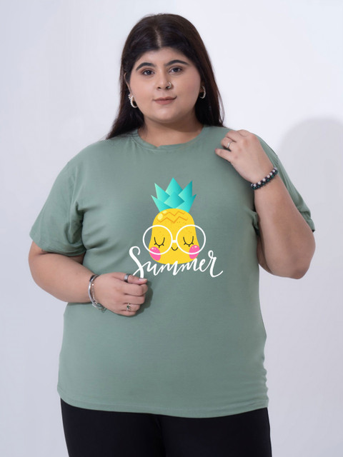 Toodle Plus Women Plus size Printed T-Shirt