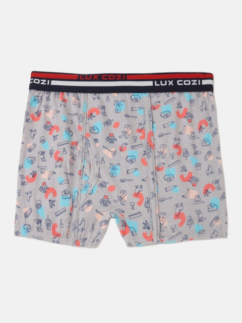 Lux Cozi Boys Pack Of 4 Printed Pure Cotton short Trunk BIGSHT_BOYS_SL_PRINT_OE_AST_4PC - Image 4