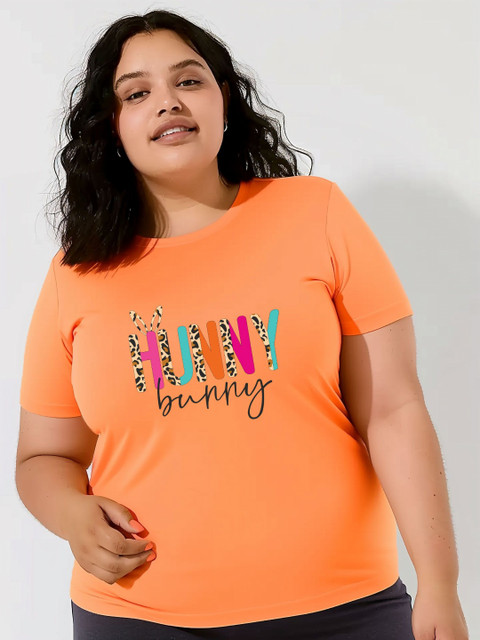 Toodle Plus Women Plus size Printed T-Shirt