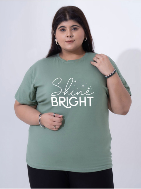 Toodle Plus Women Plus size Printed T-Shirt