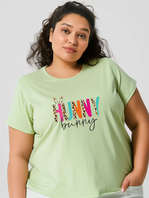 Toodle Plus Women Plus size Printed T-Shirt