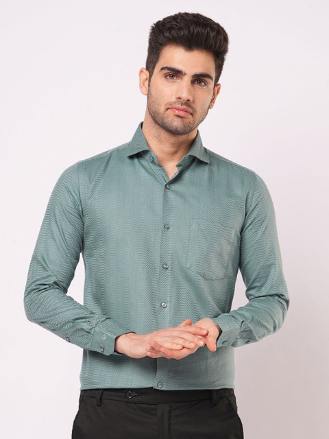 John Philips Men Slim Fit Opaque Formal Shirt