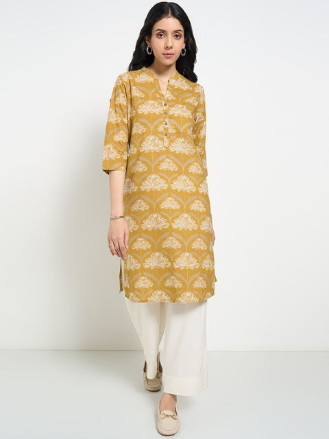 RANGMANCH BY PANTALOONS Women Ethnic Motifs Printed Thread Work Kurta