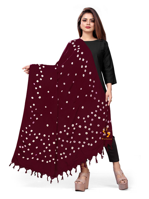 Vicharan Bandhani Printed Cotton Dupatta