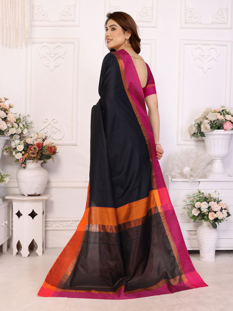 vj fashion Zari Silk Cotton Saree - Image 4