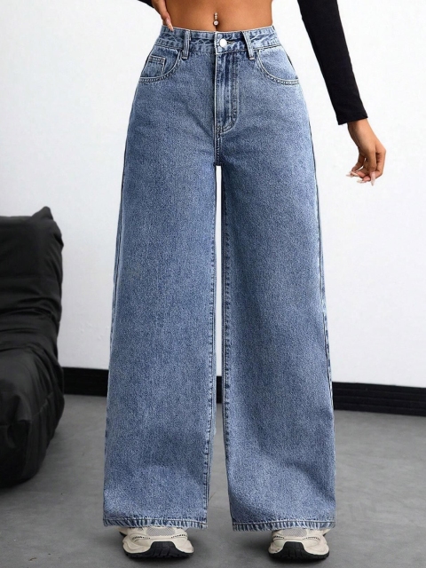 MERCEL Women High-Rise Stretchable Jeans - Baggy