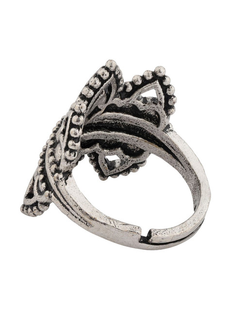 Voylla Boho Tribe Nomad Oxidised Ring - Image 5