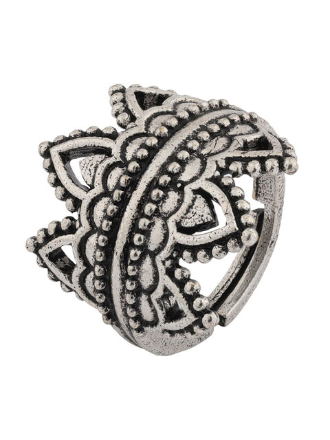 Voylla Boho Tribe Nomad Oxidised Ring - Image 4