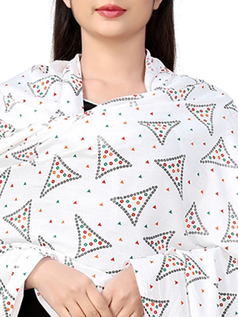 Vicharan Geometric Printed Cotton Dupatta - Image 2