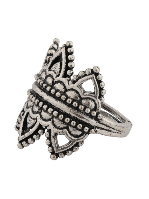 Voylla Boho Tribe Nomad Oxidised Ring - Image 3