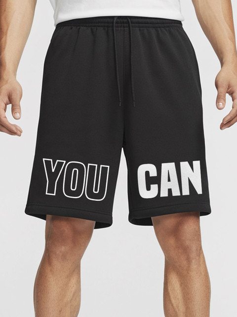 FFLIRTYGO Men Typography Printed Mid-Rise Shorts