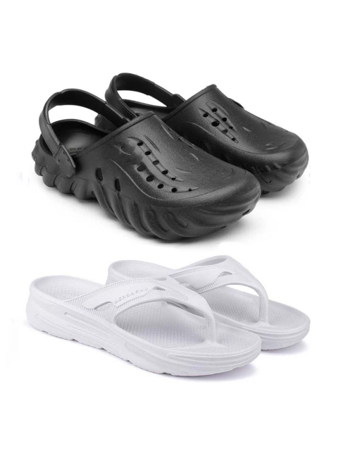 BERSACHE Pack Of 2 Combo Men Flip Flops
