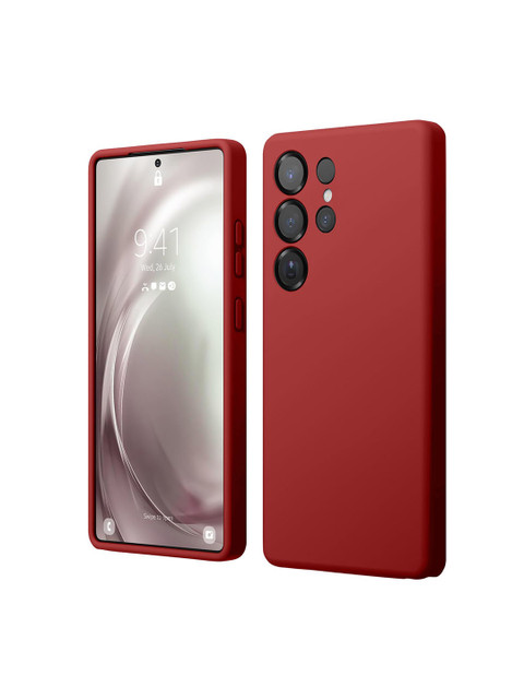 LIRAMARK Solid Samsung Galaxy S25 Ultra 5G Liquid Silicone Soft Back Case