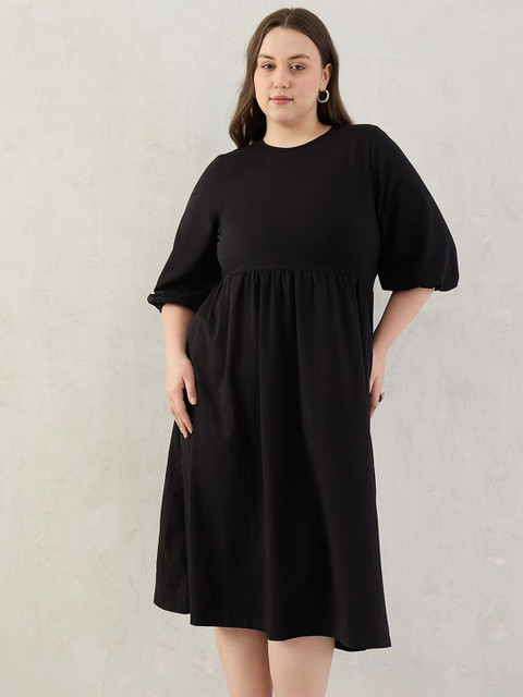FEMMELLA Plus Size Fit & Flare Dress