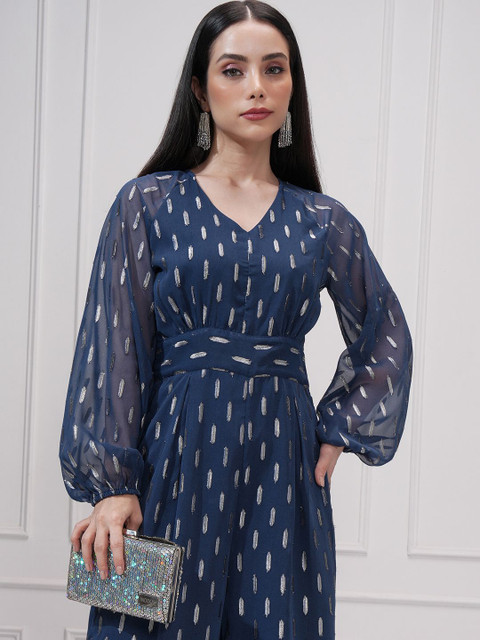 Vishudh Women Printed Basic Jumpsuit