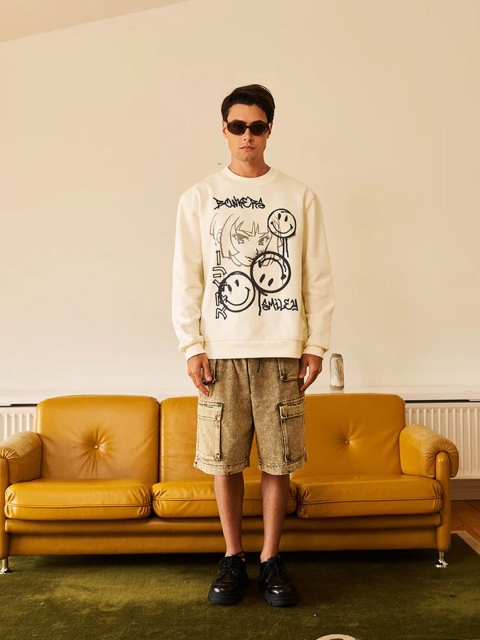 Bonkers Corner Men Printed Pullover Sweatshirt - Image 5