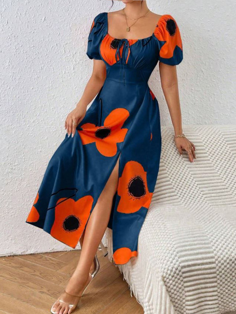 LERIYA FASHION Women Fit & Flare Midi Dress