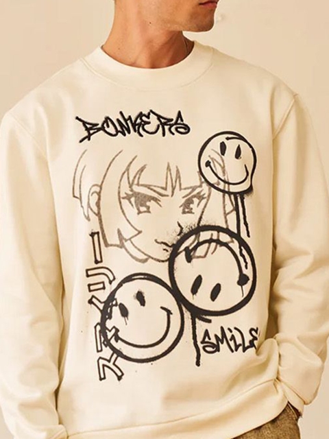 Bonkers Corner Men Printed Pullover Sweatshirt - Image 2