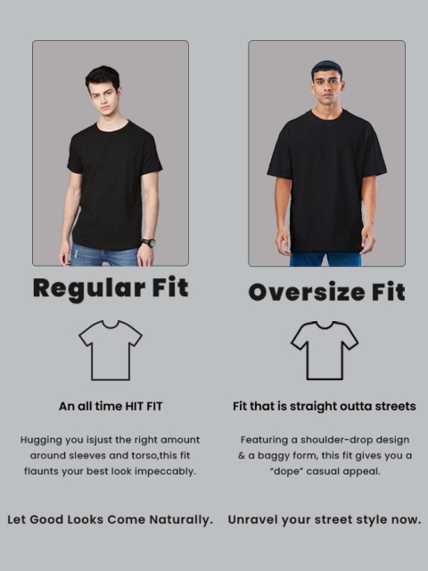 Organic Chics Men Anti Odour Solid Round Neck Cotton Oversized T-shirt - Image 6
