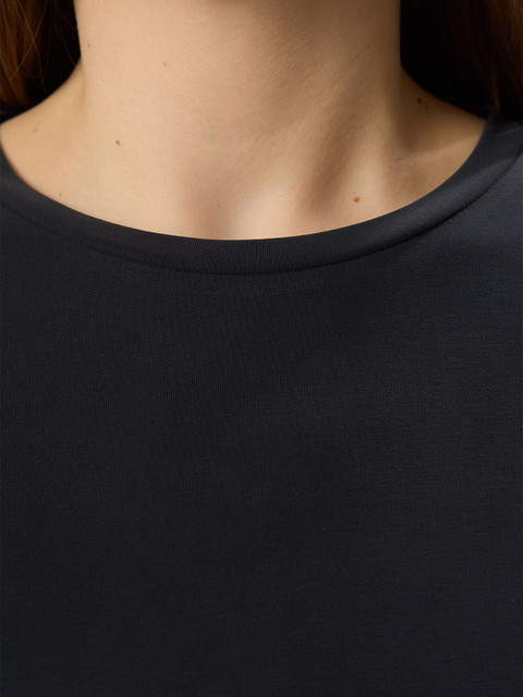 Trendyol Women Plus Size Solid Round Neck Oversized T-shirt - Image 4