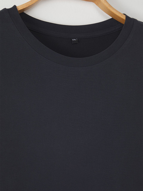 Trendyol Women Plus Size Solid Round Neck Oversized T-shirt - Image 7