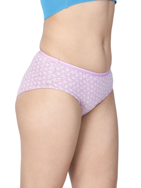 CHIC Women Pack Of 3 Floral Printed Low Rise Hipster Briefs - Image 2