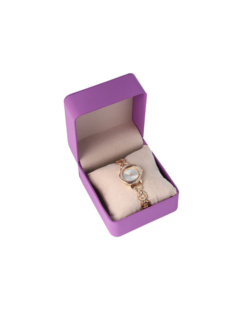 HAUTE SAUCE Women The Luraith-Gem Round Watch Champayne Gold - Image 6