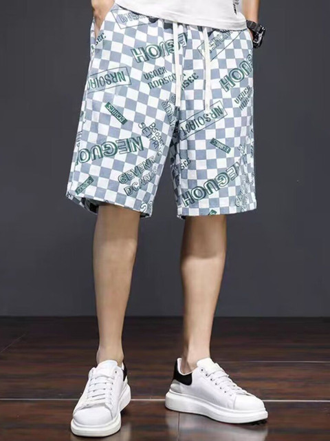 Mast & Harbour Men Checked Loose Fit Technology Shorts