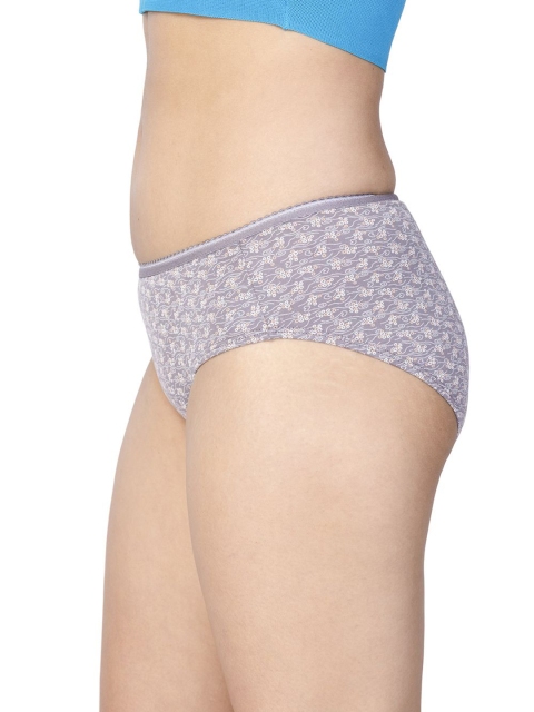 CHIC Women Pack Of 3 Floral Printed Low Rise Hipster Briefs - Image 4