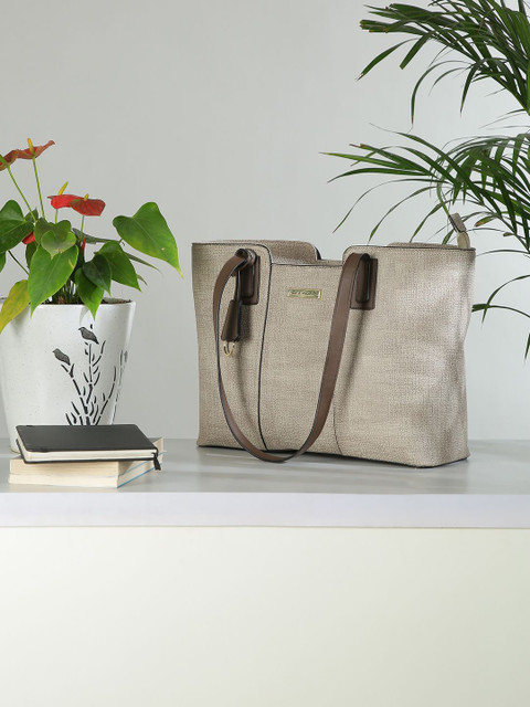 Mast & Harbour Women Textured Structured Leather Shoulder Bag