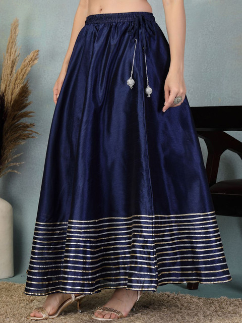 Moda Rapido Women Gotta Patti Flared Maxi Skirt - Image 3