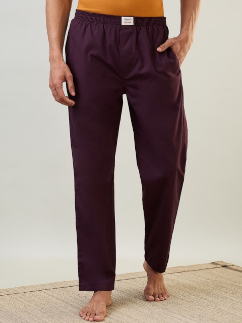 SleepZ by Raymond Men Cotton Slip-On Lounge Pant