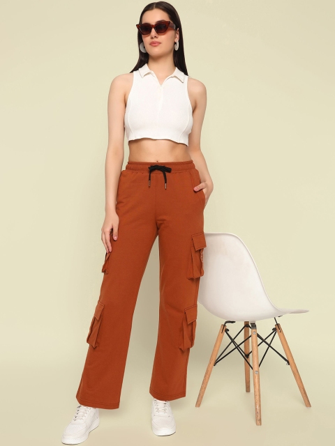 Mast & Harbour Women Relaxed-Fit Cotton Cargo Cargos - Image 6